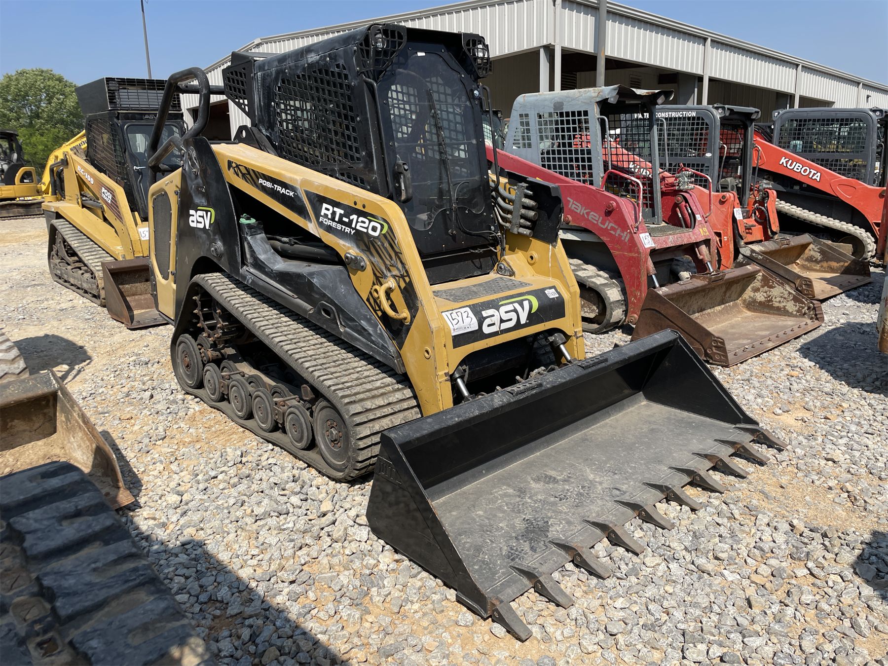 2017 ASV RT-120F Skid Steer Loader - Crawler - J.M. Wood Auction ...