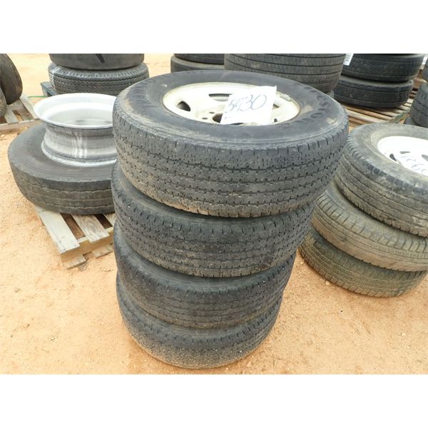LT245/75R16 TRAILER TIRES & RIMS (4)