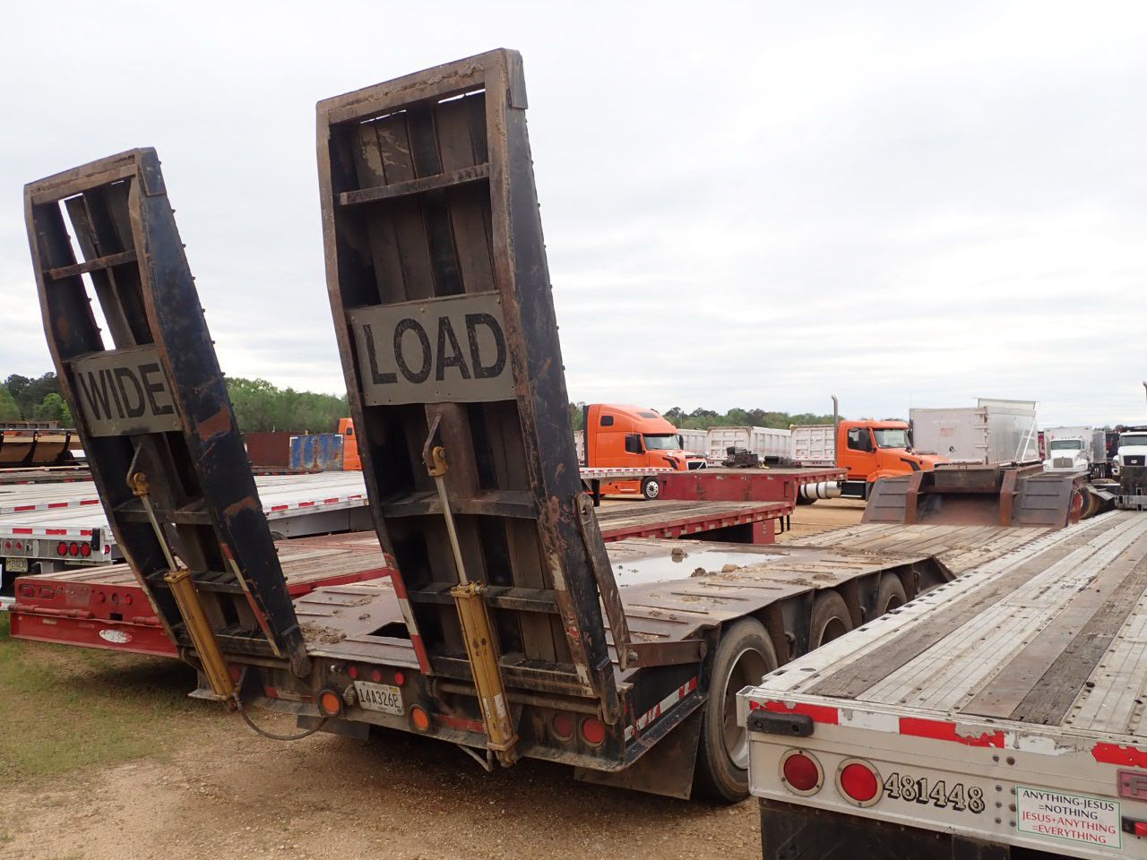 UTILITY Lowboy Trailer J.M. Wood Auction Company, Inc.