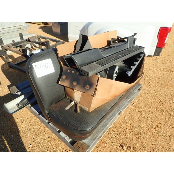 66 CHEVY TRUCK SEAT, BUMPER & MISC PARTS 