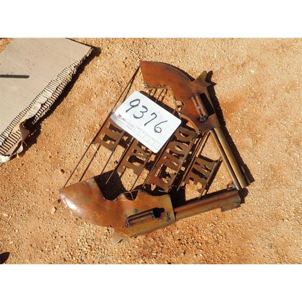 WE DON'T DIAL 911 METAL SIGN (C-9)