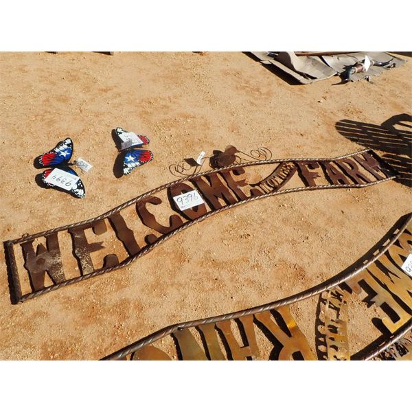 WELCOME TO THE FARM METAL SIGN (C-9)