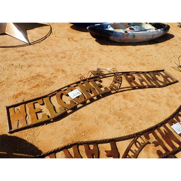WELCOME TO THE RANCH METAL SIGN (C-9)