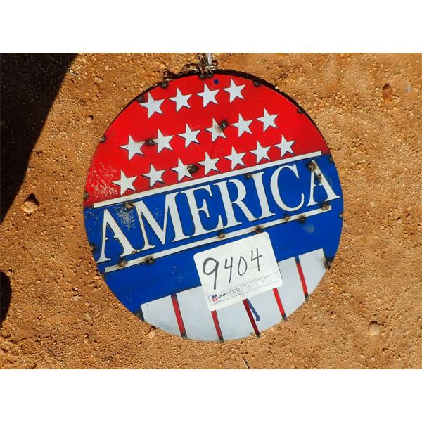 AMERICA METAL SIGN (C-9)