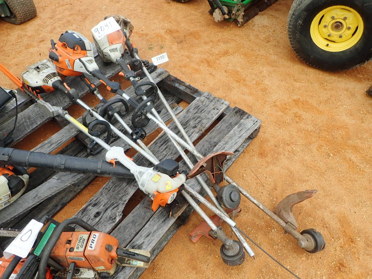 (5) STIHL WEEDEATERS & 1 STIHL TRIMMER, GAS ENGINE (C8) J.M. Wood