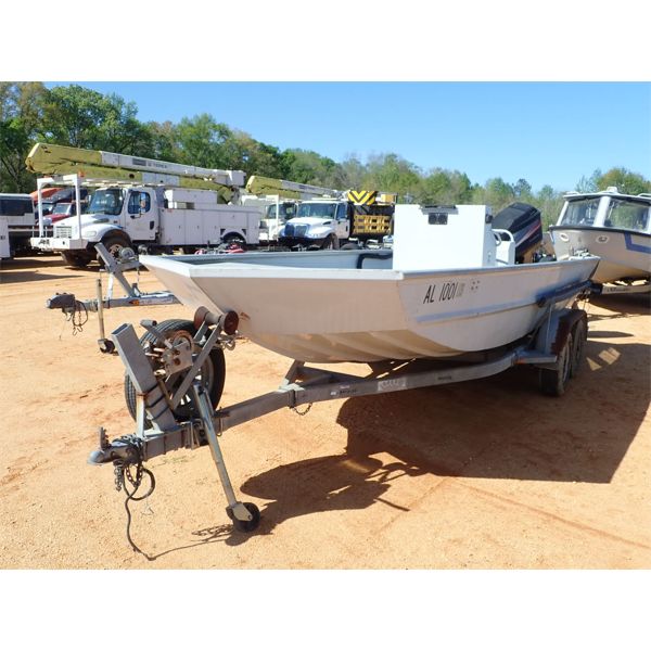 SEA ARK CENTER CONSOLE, 18'L, MERCURY FOUR STROKE, 90HP, OUTBOARD MOTOR, HULL#SAMA1287J101