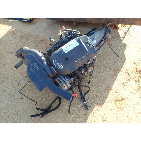 CHEVY LS 60 ENGINE W/AUTO TRANSMISSION (A-6)