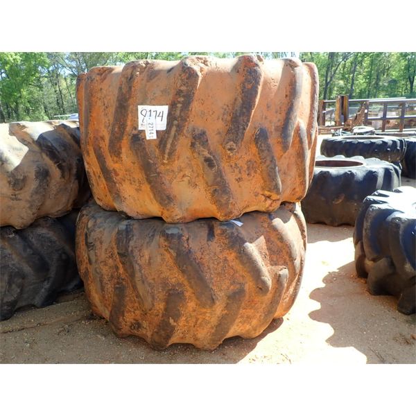 (2) SKIDDER TIRES 35.00 