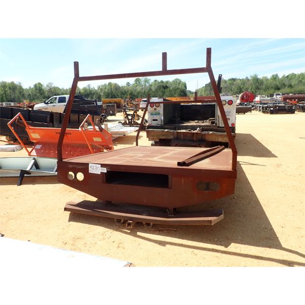 8' X 10' TRUCK FLAT BED W/PIPE RACK (A6)