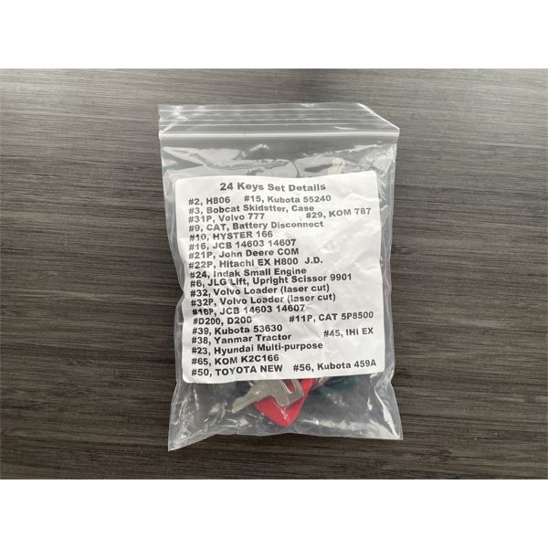 HEAVY EQUIPMENT KEY SET