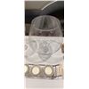 Image 1 : GLASSWARE; CANDLEPLATES & HOLDERS; 3-TEALIGHTS, CLAY CUPS