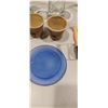 Image 8 : GLASSWARE; CANDLEPLATES & HOLDERS; 3-TEALIGHTS, CLAY CUPS