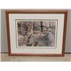 Image 1 : WATCHFUL COUGAR PRINT (FRAMED: (21"+/- X 26 3/8")