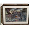 Image 1 : "NORTHERN LIGHTS" PRINT (30 1/2" H x 40 1/4" W FRAMED)