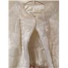 Image 2 : WHITE FAUX FUR DRESS CAPE w/ SLEEVES: 3/4 (LADIES SIZE UNKNOWN)