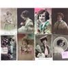 Image 1 : Real Photo Tinted Lady Postcards 110+