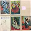 Image 2 : Spanish Dancers Ballet Espanol 10 Card Set & Wrapper