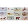 Image 1 : Set of Charles Russell Cowboy & Wrapper 16 Postcards
