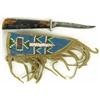 Image 1 : Early 19th C. beaded knife sheath, Northern Plains