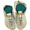 Image 1 : 1890-1910 Plains moccasins on buffalo leather