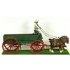 Image 4 : Vintage hand made scale model farm wagon with team
