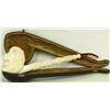 Image 1 : Extra large hand carved Meerschaum lions head pipe