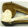 Image 2 : Extra large hand carved Meerschaum lions head pipe