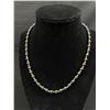 Image 2 : Vintage 17" L Hematite Bead Necklace and One Hematite Stretch Bracelet