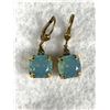 Image 2 : Nice Blue Stone ArtDeco VIntage Earrings