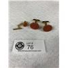 Image 1 : Gold Stone Cufflinks Set