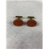 Image 2 : Gold Stone Cufflinks Set