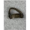 Image 2 : Unusual  Vintage Sterling ID Ring