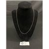 Image 1 : Fine Sterling Box Chain Necklace