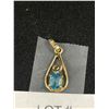 Image 2 : Lovely Vintage 10k Pendant with Aquamarine(?)