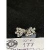 Image 2 : Jay-Flex Sterling & Rhinestone 1960's Earrings