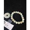 Image 2 : Chinese Jade Bead Bracelet and Jade Disc.