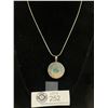 Image 2 :  925 Sterling silver Chain w/ Turquois Pendant