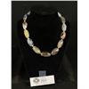 Image 1 :  Large Genuine Agate Bead Necklace