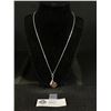 Image 1 : 925 Sterling Silver Pendant w/ Genuine Amber and 925 Sterling Chain