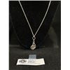 Image 2 : 925 Sterling Silver Pendant w/ Genuine Amber and 925 Sterling Chain