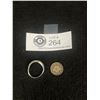 Image 1 : 1940 Prince George the 6th, 3 Pence Coin and Sterling 925 Ring