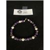 Image 1 :  Genuine PEARL and Genuine AMETHYST Bead Bracelet