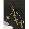 Image 2 : Very Cool Multi Cross Long Dangling Earrings