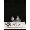 Image 1 : Large Cubic and Sterling Stud Earrings