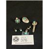 Image 1 : Navajo Sterling & Turquoise Earrings ( Mostly Odds)