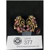 Image 1 : Superb Quality Vintage Signed "Florenza" Earrings