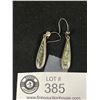 Image 1 : Pair of Sterling& Shell Teardrop Earrings