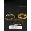 Image 2 : 3 Vintage Gold Plated Bangles