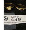 Image 1 : 2 Gold Plated Dress Rings