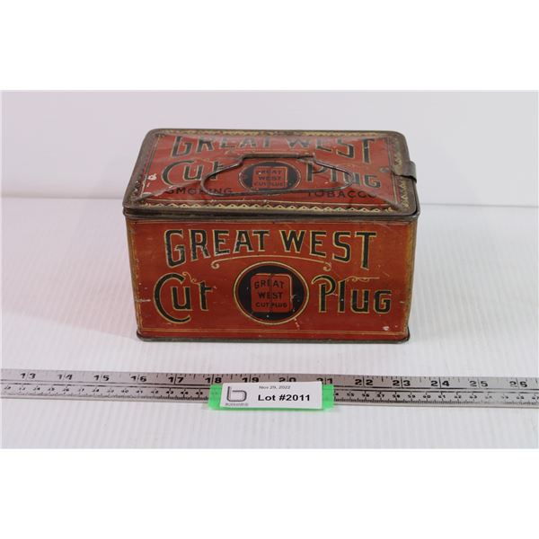 Great West Tobacco Tin